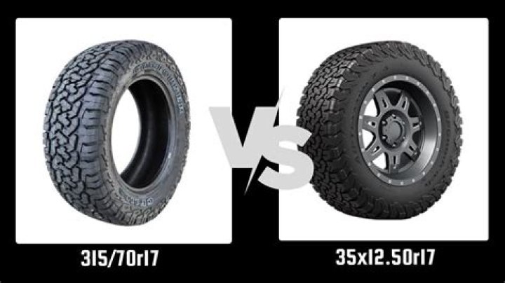 Are 35 inch tires the same as 315?