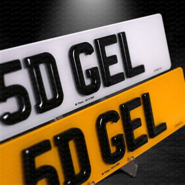Are dark number plates legal UK?