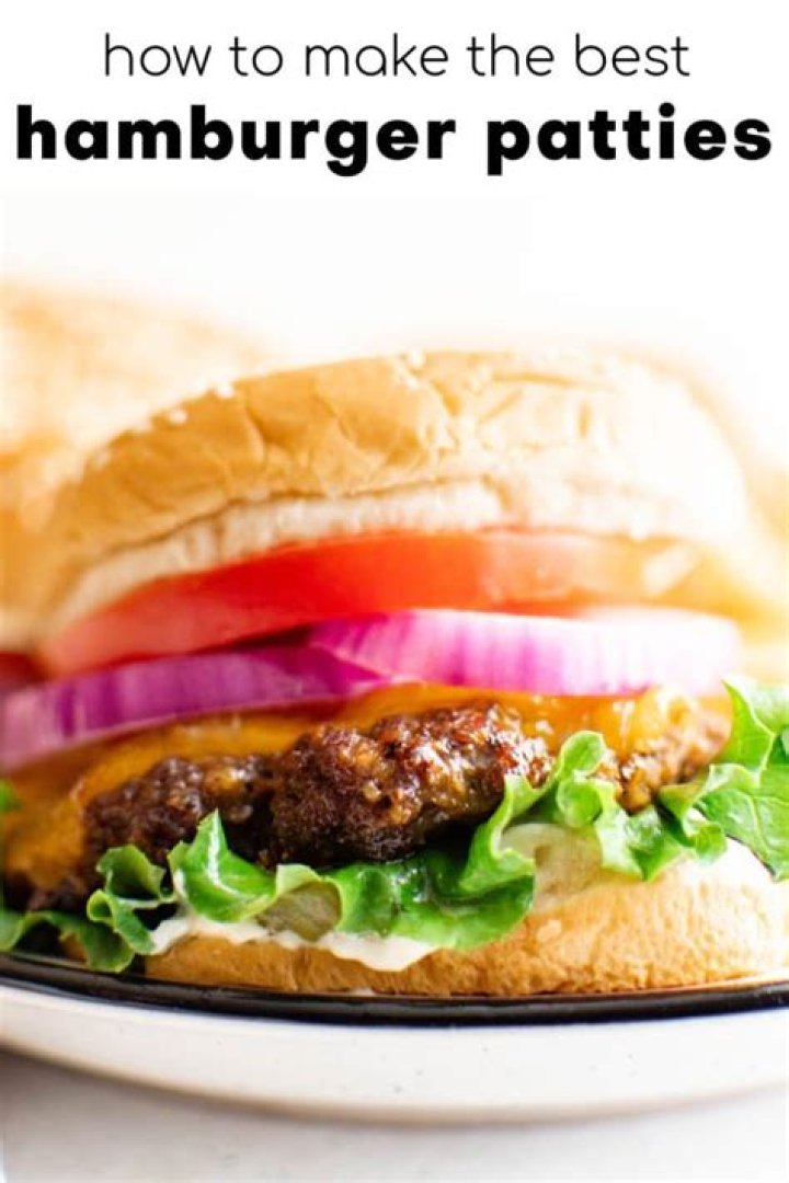 Are plain hamburger patties healthy?