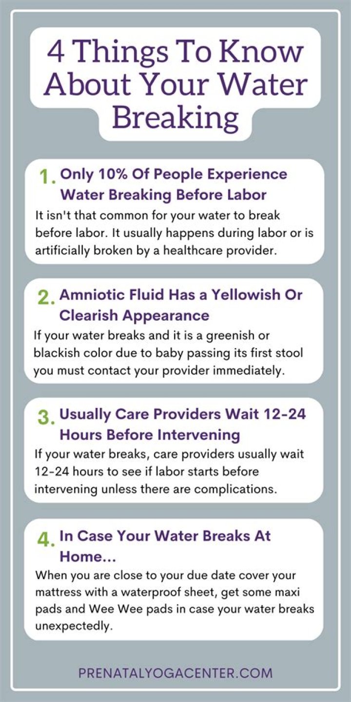 At what dilation Does your water break?