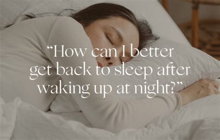 Can't get back to sleep after waking up?