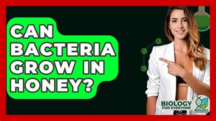 Can bacteria grow in honey?