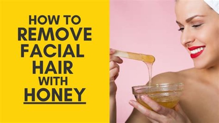 Can honey and lemon remove facial hair?