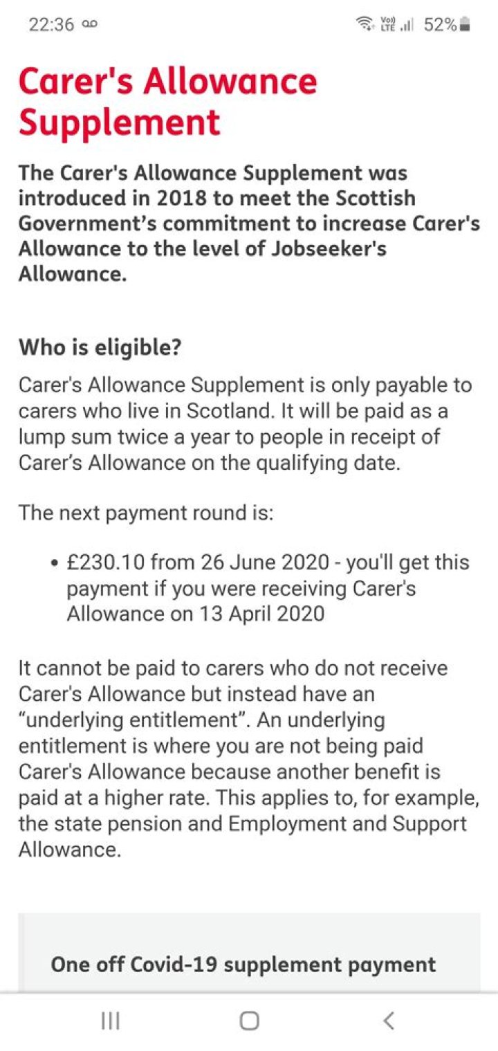 Can I get a mobility car on carers allowance?