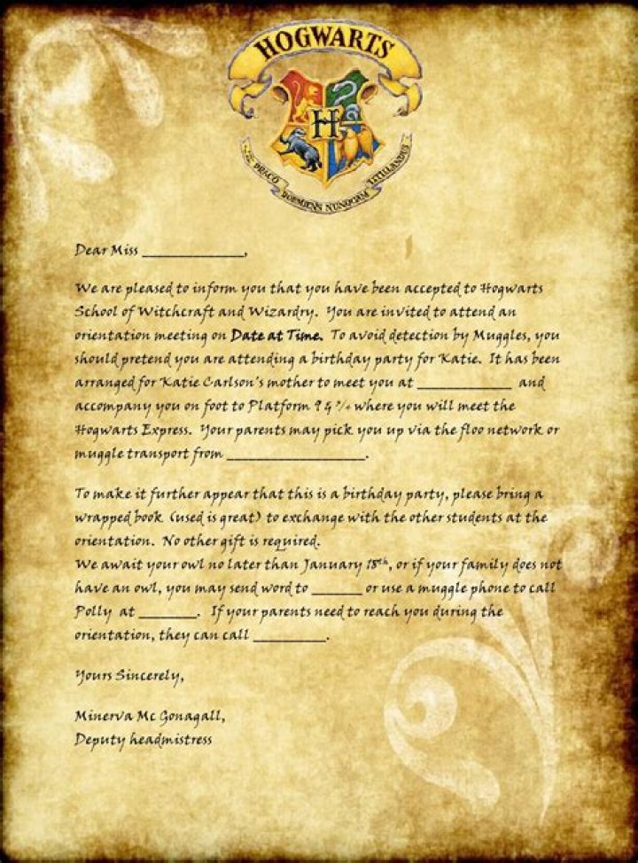 Can I send a letter to Hogwarts?