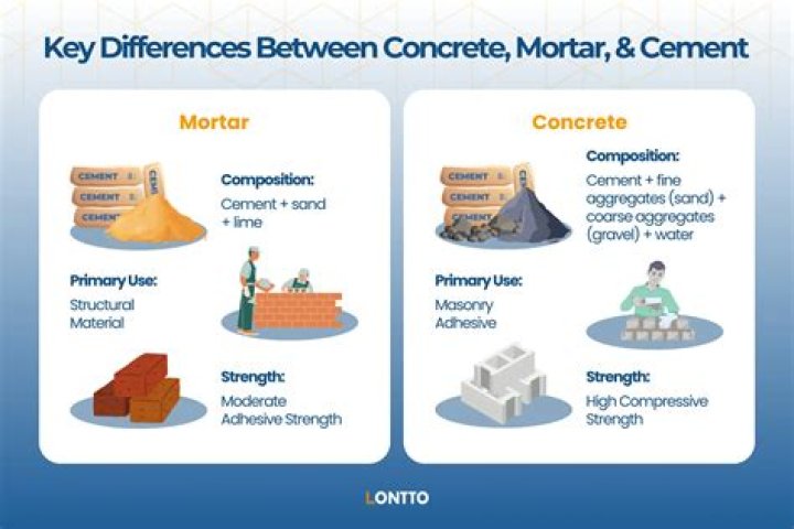 Can I use concrete as mortar?