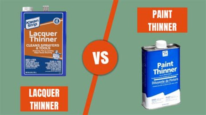 Can I use lacquer thinner instead of paint thinner?
