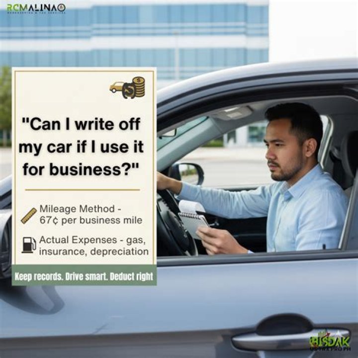 Can I write off my car payment for business?