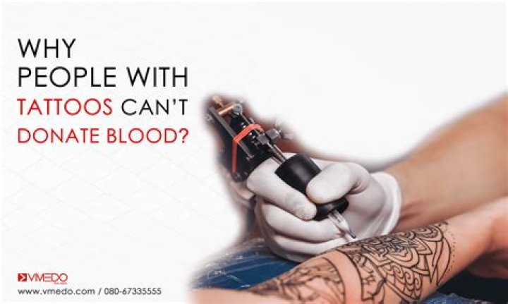 Can people with tattoos donate blood?