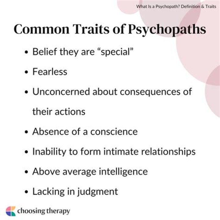 Can someone stop being a psychopath?