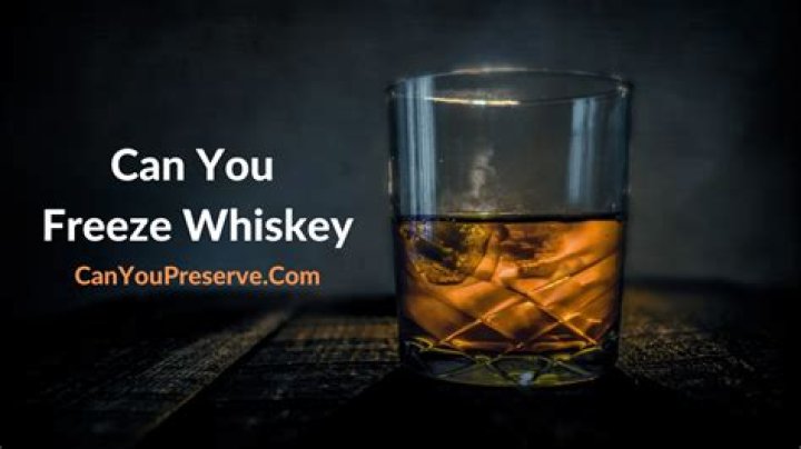 Can u freeze whiskey?