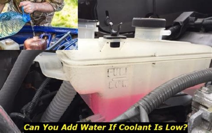 Can using water instead of coolant cause overheating?