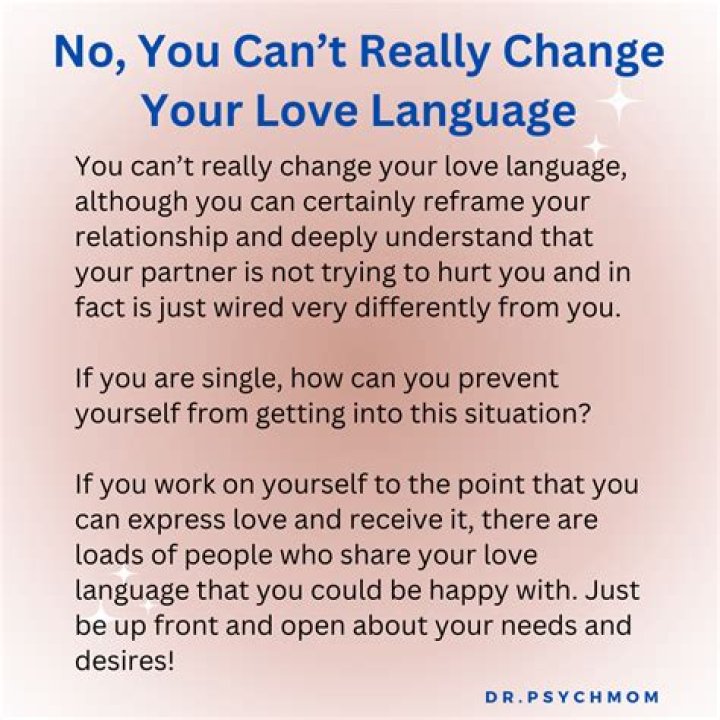 Can you change your love language?