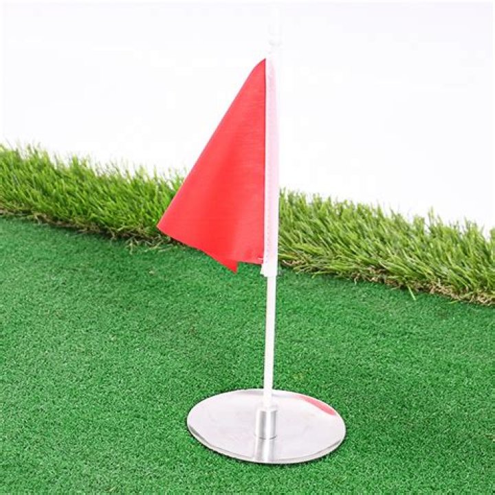 Can you hit the flag in golf?