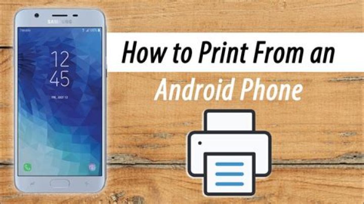 Can you print from android phone?