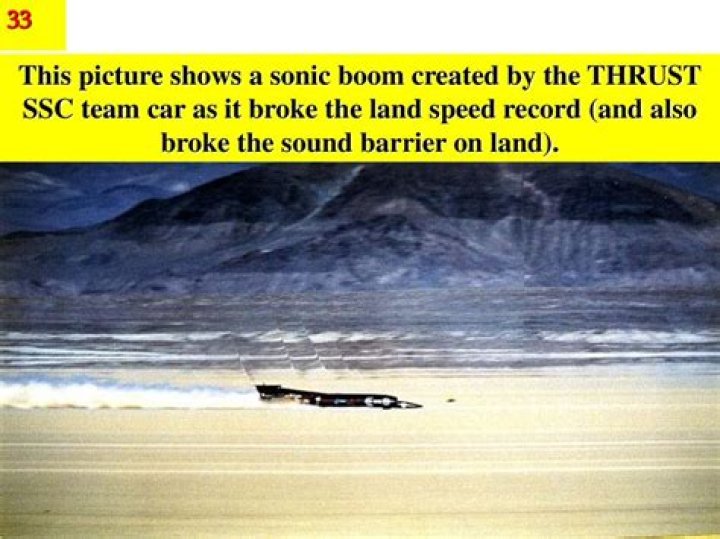 Did the Thrust SSC make a sonic boom?