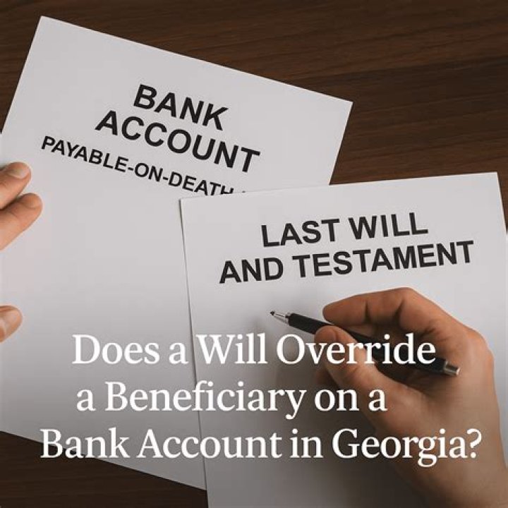 Does a will override a beneficiary on a bank account?