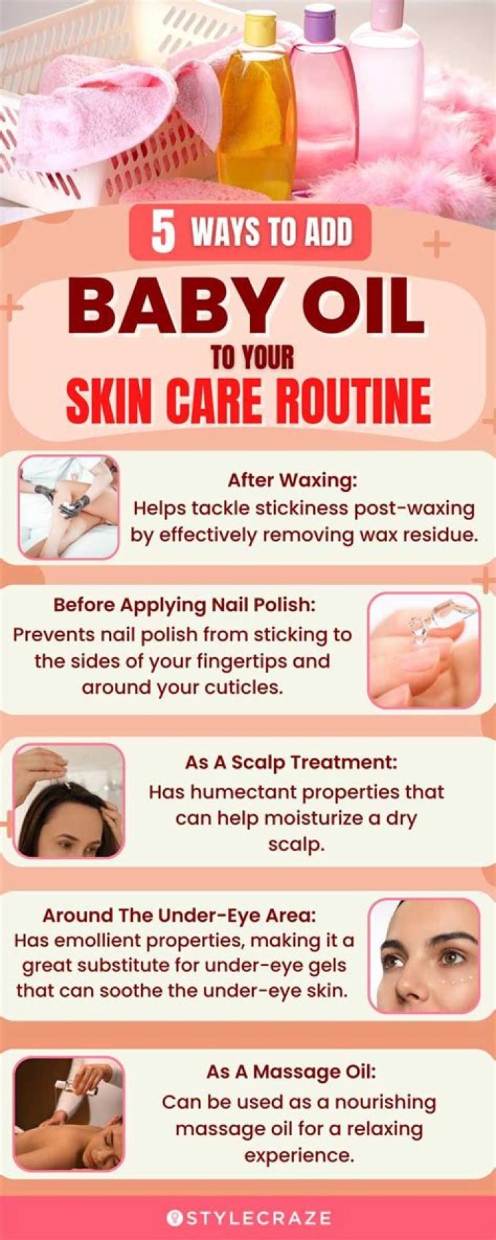 Does baby oil remove tan?