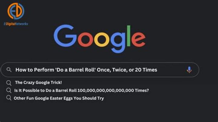 Does barrel roll Google Trick?