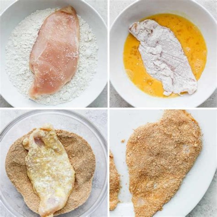Does egg Help flour stick to chicken?
