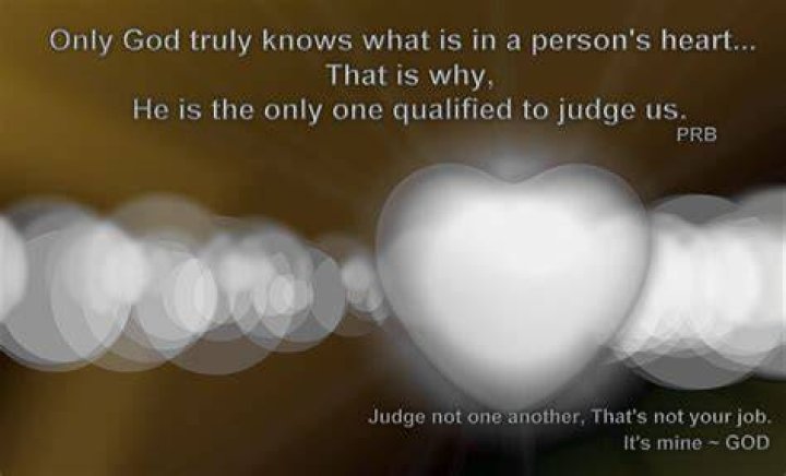 Does God judge the heart?