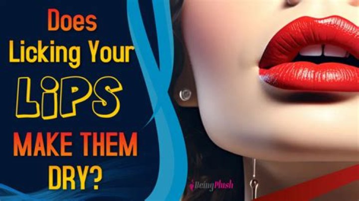 Does licking your lips make them lighter?