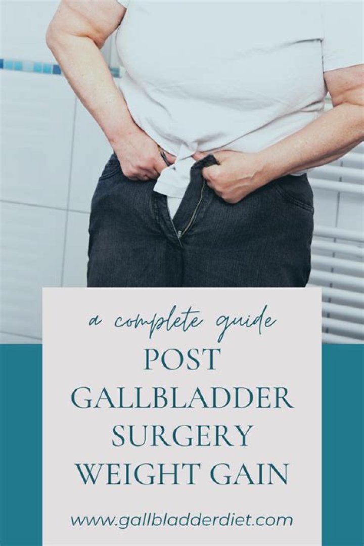 Does removing your gallbladder cause weight gain?
