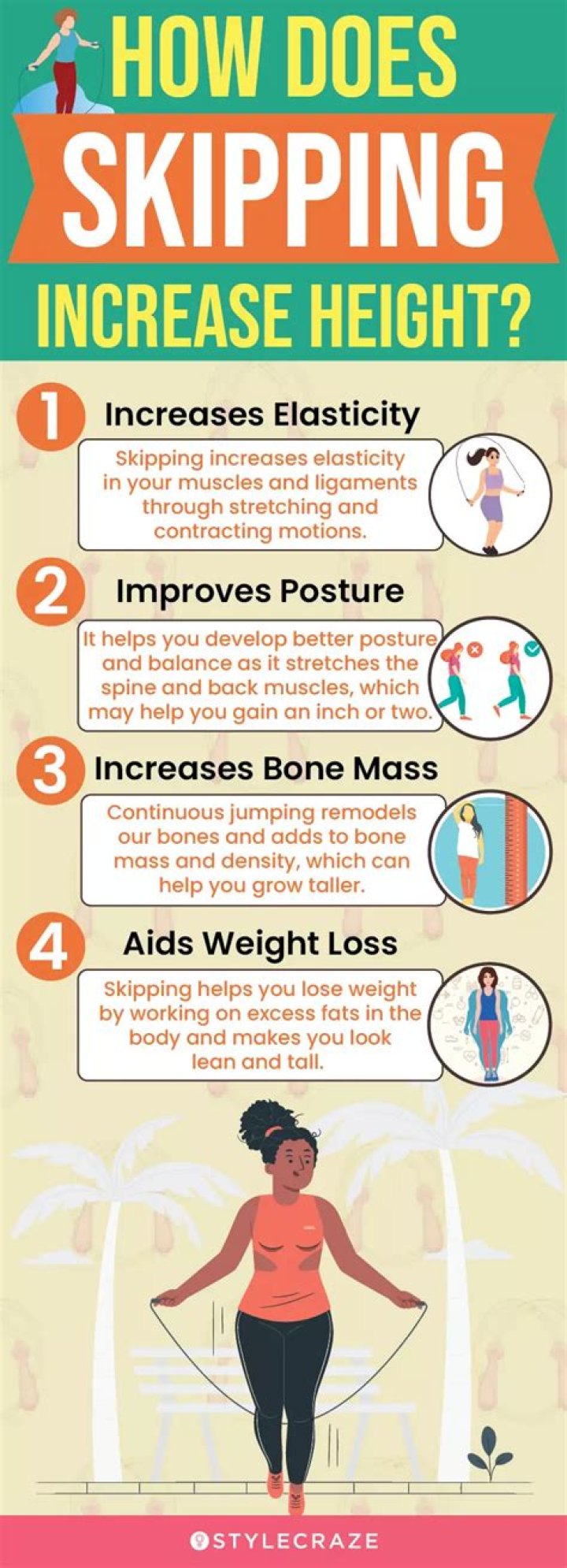 Does skipping increase height?