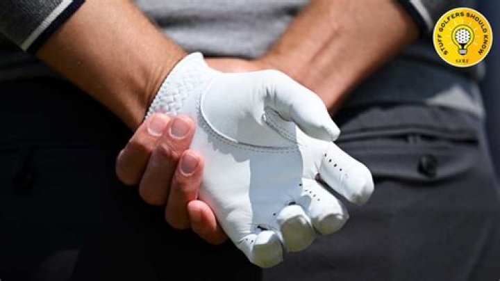 Does wearing a glove help in golf?