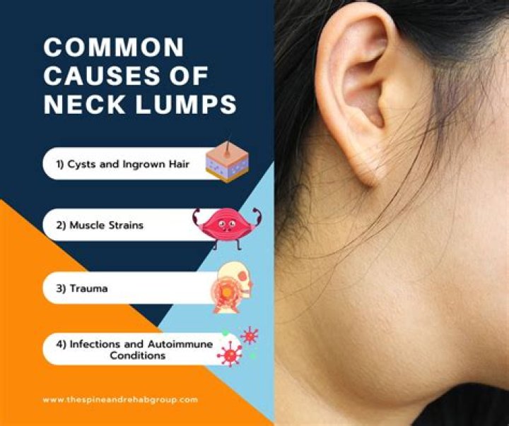 How big are cancerous lumps in neck?