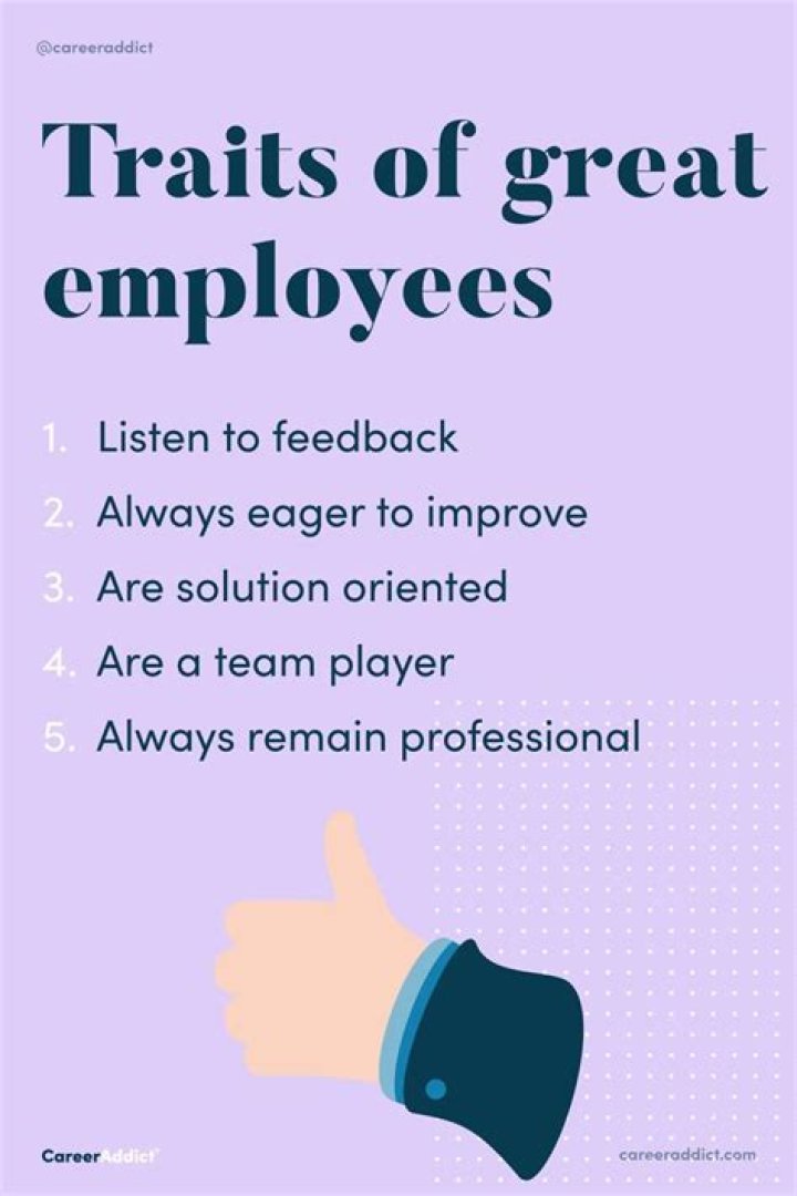 How can I be a good employee?