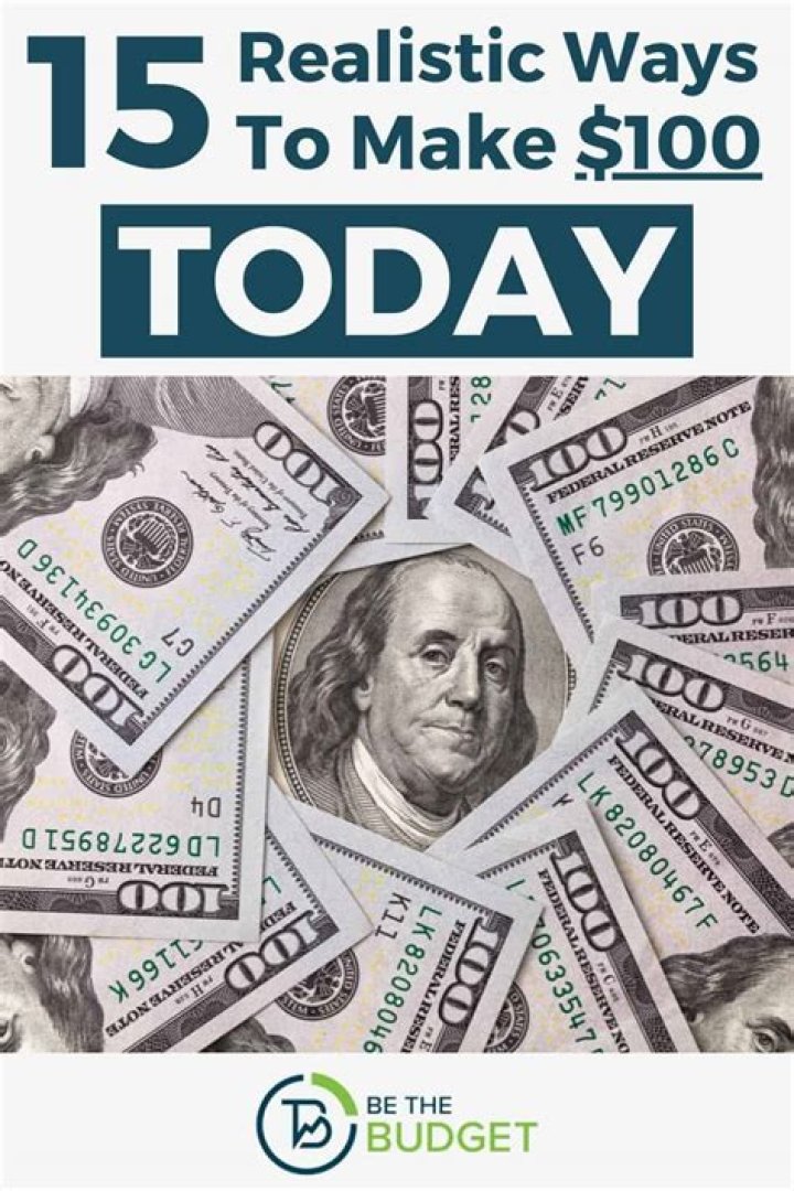 How can I make $100 today?