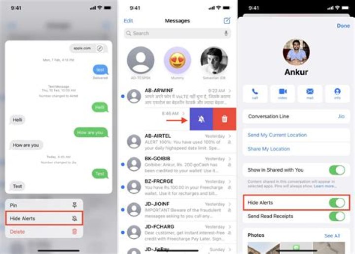 How can I see iMessages on my bill?