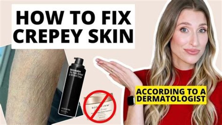 How do I fix Crepey skin on my face?