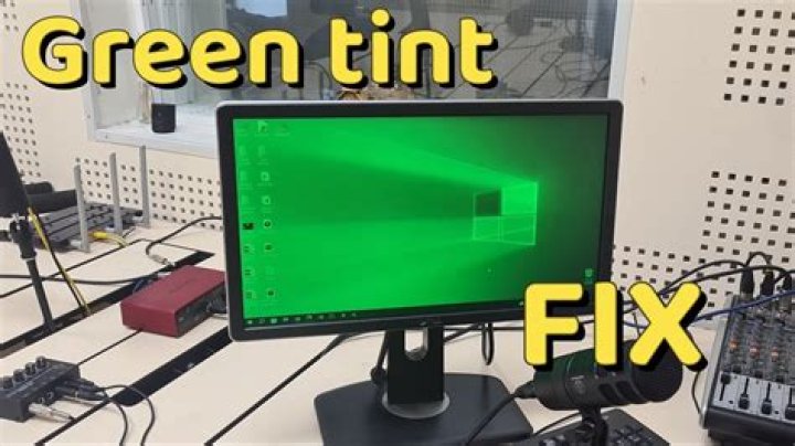 How do I fix green tint on my webcam?