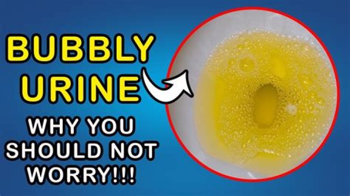 How do I get rid of bubbles in my urine?