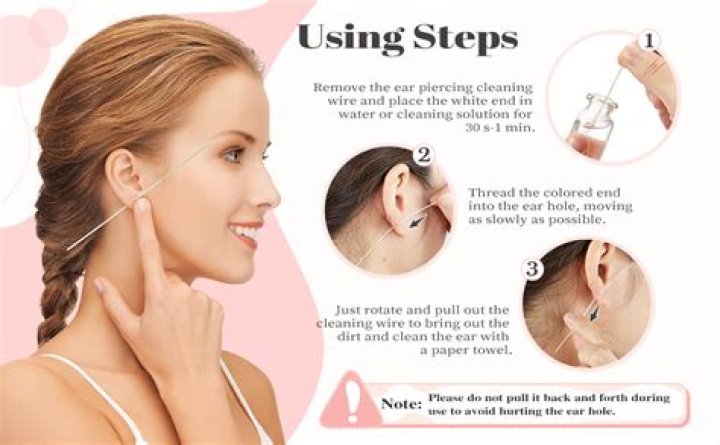 How do I keep my earring holes clean?