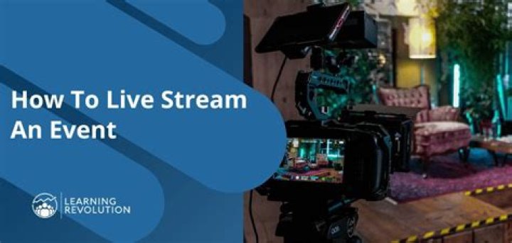 How do I live stream an event?