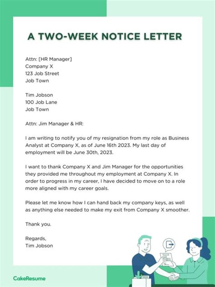 How do I quit my job without a two week notice?