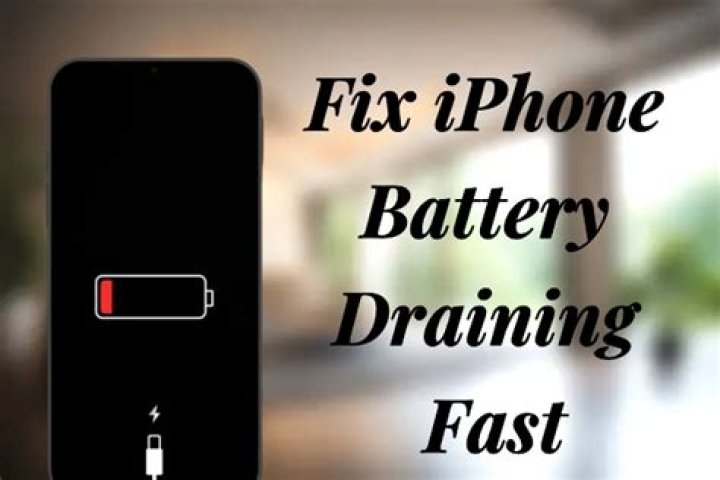 How do I stop my iPhone battery from draining fast?