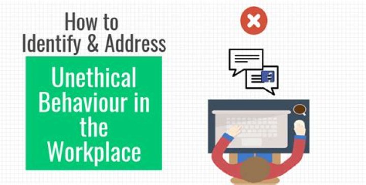 How do you address unethical behavior in the workplace?