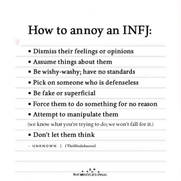 How do you annoy an INFJ?