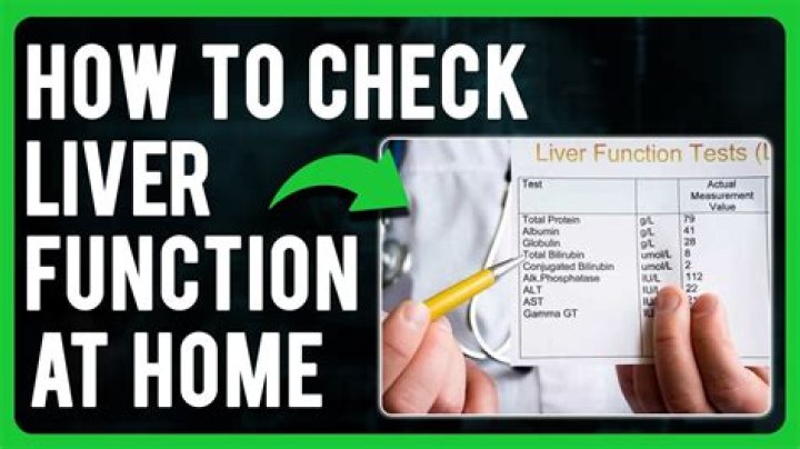 How do you check for liver damage at home?