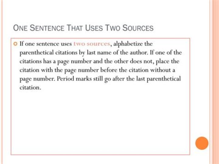 How do you cite two sources in one sentence MLA?