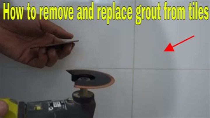 How do you clean grout after it dries?