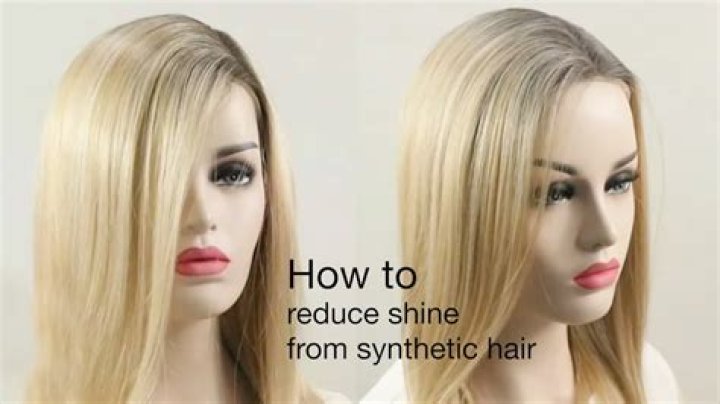 How do you Deshine synthetic hair?