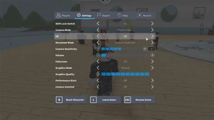 How do you enable VR mode on Roblox?
