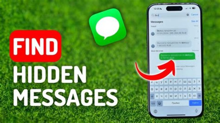 How do you find hidden messages on iPhone?