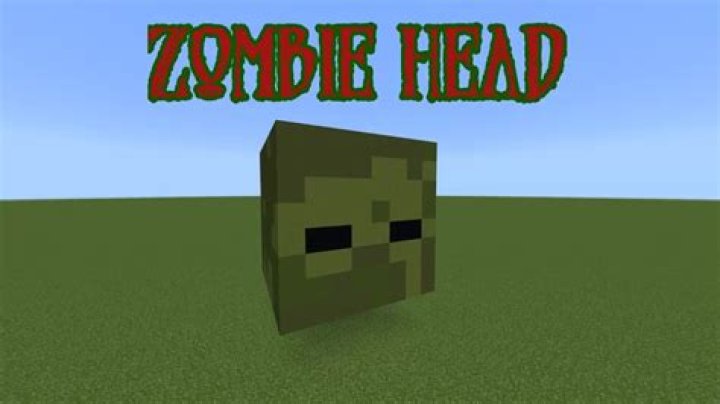 How do you get a zombie head in Minecraft?