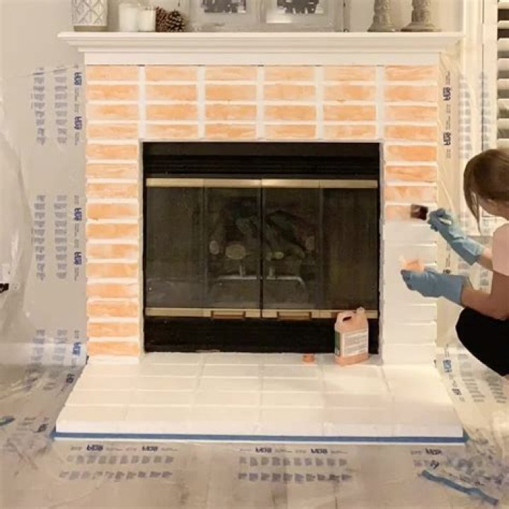 How do you get paint off of brick fireplace?